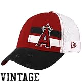 New Era Los Angeles Angels of Anaheim White Double Stripe Vintage Flex Fit Hat