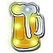 Beer Mug Flashing Blinking Light Up LED Body Light Lapel Pins (25-Pack)
