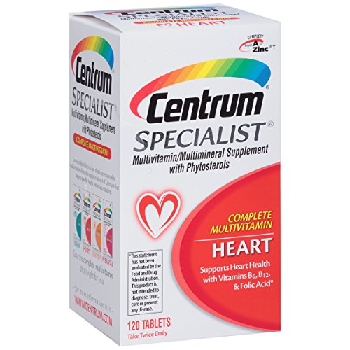 Centrum specialist heart complete multivitamin supplement (120-co…