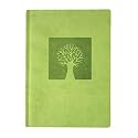 Green Embossed Tree of Life Leather Journal - Lined