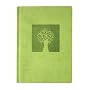 Green Embossed Tree of Life Leather Journal - Lined