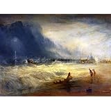 Lifeboat Rescuing Vessel in Distress with Manby Apparatus, by J.M.W. Turner (Print On Demand)