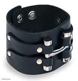 Men's Leather Bracelet, 'power Of Life'
