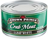Crown Prince Crab Meat, Lump White (8-Ounce Dry Weight), 13-Ounce Tins (Pack of 12)
