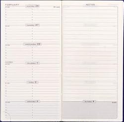 Exacompta 2011 Space 17 Plain Edge Weekly Pocket Refill