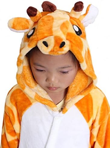Giraffe Kid's Costume Cosplay Anime Onesie Children Kigurumi Pajamas Medium