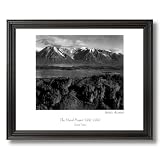 Ansel Adams Teton B W Photo Picture Black Framed Art Print by Art Prints Inc