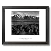 Ansel Adams Teton B/W Photo Picture Black Framed Art Print