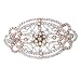 Rose Gold Sterling Silver C.Z. Flower Heirloom Pin