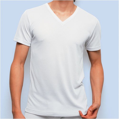 (グンゼ)GUNZE BODYWILD ボディーワイルド Cool Balance VネックTシャツ メッシュ BWC115H