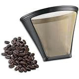 Cuisinart GTF-4 Gold Tone Filter for Cuisinart 4-Cup Coffeemakers, Gold/Black