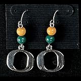 Oregon Ducks Beaded Wire Logo Earring NCAA College Athletics