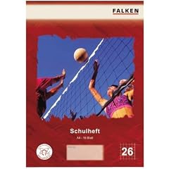 Schulheft LINEA DIN A4, kariert mit Rand, 16 Blatt, Lineatur 26