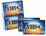 TDK VHS-C Video Tape (4-Pack)