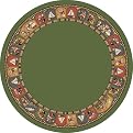 Toy Parade Rug - Peridot (7'7" Round)