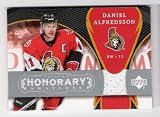 DANIEL ALFREDSSON 2007-08 Upper Deck Trilogy Honorary Swatches JERSEY CARD Ottawa Senators Hockey