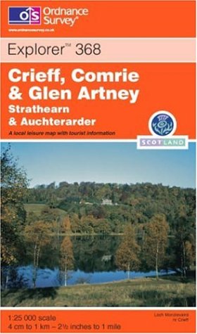 City Travel Guides Discounted  Livres : Carte de randonnée : Crieff, Comrie and Glen Artney (en anglais)