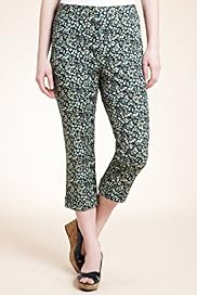 Cotton Rich Floral Print Cropped Trousers