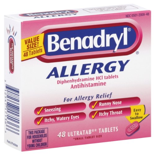 Benadryl Allergy Relief Ultratab Tablets, 48-Count