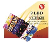12- Metal 9 Bulb Led Flashlight,