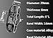 Top Plaza 1pc White Vintage Enamel Bracelet Watch Bangle Quartz Watch for Women with Rectangle Case