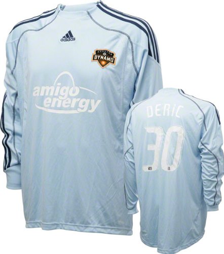 Tyler Deric Game Used Jersey: Houston Dynamo #30 Blue Goalie Jersey Tyler Deric Game Used Jersey: Houston Dynamo #30 Blue Goalie Jersey