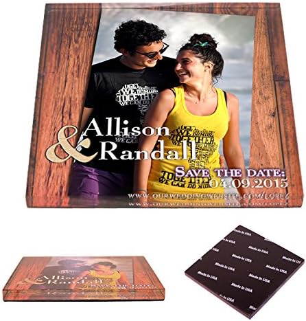 Save the Date Invitations 2" X 3" Wedding Acrylic Magnets. Also Makes Great Wedding Favors. 72 Pieces.
