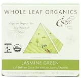 Choice Organic Whole Leaf Organics Jasmine Green Tea Pyramids, 15-Count, 1.05-Ounce Boxes (Pack of 3)