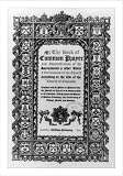 Historic Print (S): [Ornate title page of The Book of Common Prayer.]