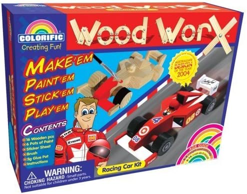 Wood Worx Kit Racing Car by Colorific