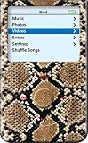 Snake Print - Apple iPod video 30GB Hard Case iJacket - Shock Absorbent Hard Protective Faceplate Cover + FREE iPod video Screen Protector Shield