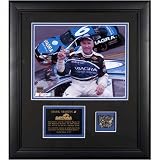 Mounted Memories Mark Martin Framed Photo w/ Piece of Daytona Track