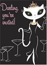 French Kitty: Breakfast at Tiffany's Party Invitations: An Abrams Notefolio