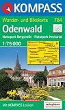  : Odenwald 1 : 75 000: Naturpark Bergstra&szlig;e. Naturpark Neckartal. Mit Kurzf&uuml;hrer