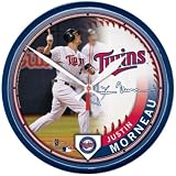 Minnesota Twins Justin Morneau Wall Clock