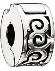 Chamilia Silver Freedom Lock Swirl Bead Charm