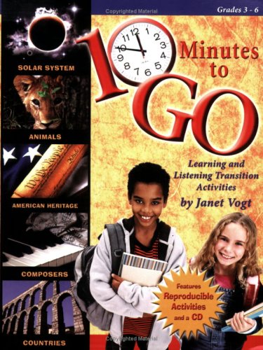 10 minutes to go learning and listening transition activities reproducible activies cd included