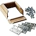L-Bracket Post Fasteners, Oak