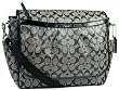 Authentic Coach Signature PVC Coated Canvas Baby Messenger Bag 18373 Black White