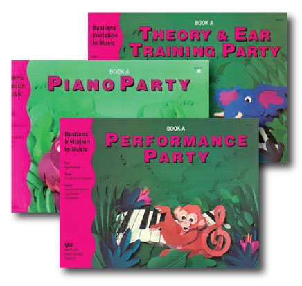 Bastiens' Invitation to Music - 3 Book Set - Includes Piano Party Book A, Performance Party Book A, and Theory & Ear Training Party Book A