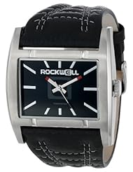 Rockwell Time Unisex AP102 Apostle Stainless Steel Case Black Leather Band Watch