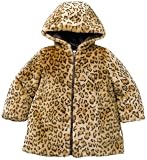 Bon Bebe Girls 2-6x Leopard Fur Jacket