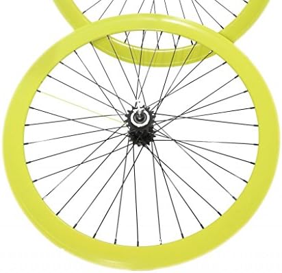 Freedom 700C *REAR WHEEL ONLY* 50MM Fixie - Fixed Gear - Yellow