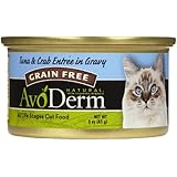 AvoDerm Natural Entree Tuna and Crab in Gravy for Cats, 3-Ounce Cans, Case of 24