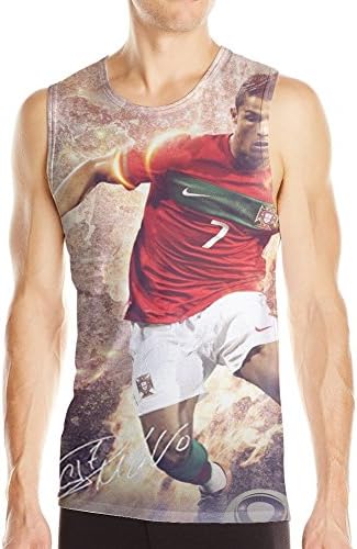 Custom Real Madrid Cristiano Ronaldo CR7 Print Men's Tank Top