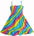 Sunny Fashion Robe Fille Arc-en- Smoc...