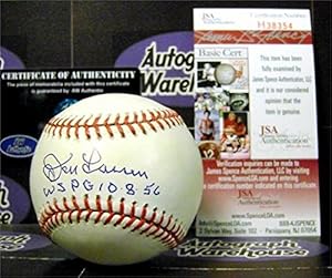 Don Larsen autographed baseball inscribed WS PG 10-8-56 JSA H38354