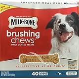 Milk Bone Brushing Chews (Small/Medium) 40 Dental Treats 31.4oz