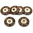 6 Medium Hair Wheel Brush Jewelers Polishing Tool 3/4"