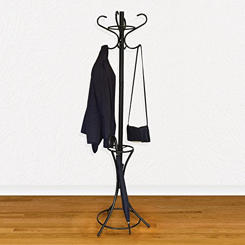 GrayBunny GB6808 Metal Coat Rack, Hat Stand, Umbrella Holder, Hall